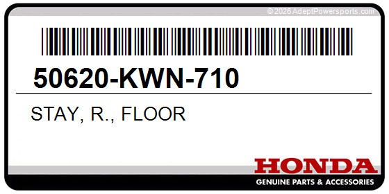 Honda 50620-KWN-710 Stay, R., Floor
