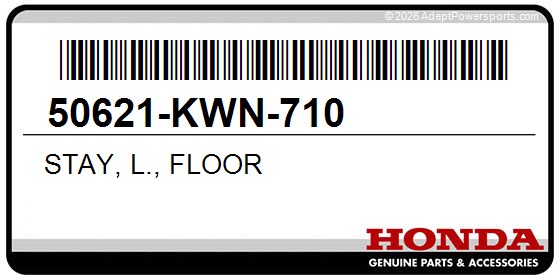 Honda 50621-KWN-710 Stay, L., Floor