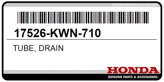Honda 17526-KWN-710 Tube, Drain