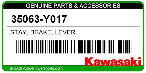 Kawasaki 35063-Y017 Stay, Brake, Lever