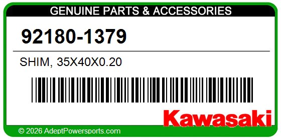 Kawasaki 92180-1379 Shim, 35X40x0.20