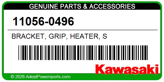 Kawasaki 11056-0496 Bracket, Grip, Heater, S