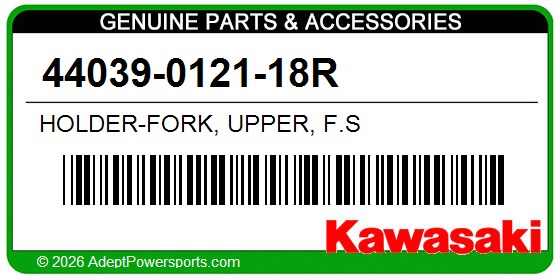 Kawasaki 44039-0121-18R Holder-Fork, Upper, F.S