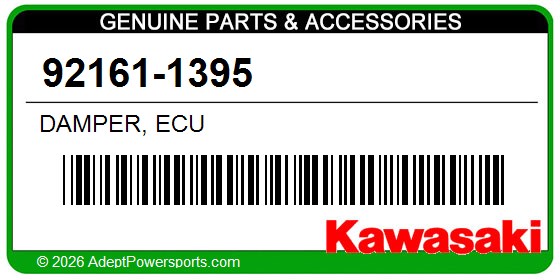 Kawasaki 92161-1395 Damper, Ecu