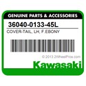 Kawasaki 36040-0133-45L Cover-Tail, Lh, F.Ebony