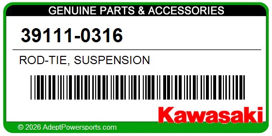 Kawasaki 39111-0316 Rod-Tie, Suspension