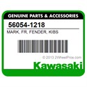 Kawasaki 56054-1218 Mark, Fr, Fender, Kibs