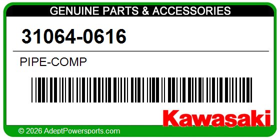 Kawasaki 31064-0616 Pipe-Comp