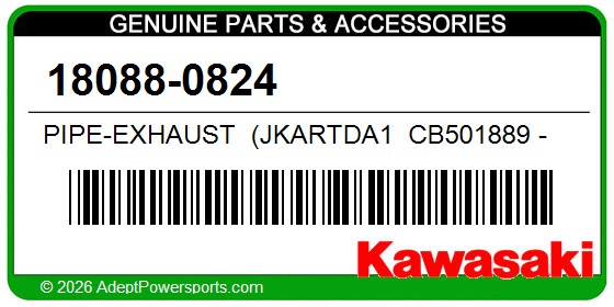 Kawasaki 18088-0824 Pipe-Exhaust (Jkartda1 Cb501889 -        )