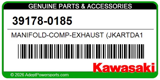 Kawasaki 39178-0185 Manifold-Comp-Exhaust (Jkartda1 Cb501889 -        )