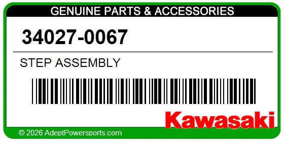 Kawasaki 34027-0067 Step Assembly
