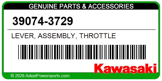 Kawasaki 39074-3729 Lever, Assembly, Throttle