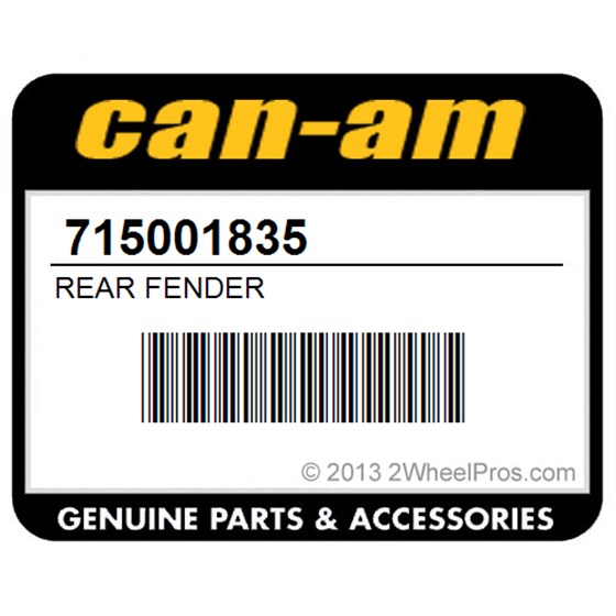 Can-Am 715001835 Rear Fender