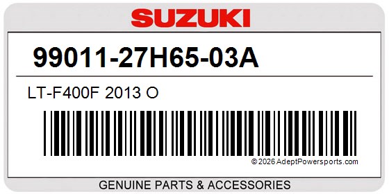 Suzuki 99011-27H65-03A Lt-F400f 2013 O