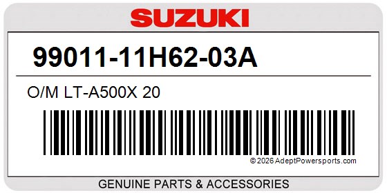 Suzuki 99011-11H62-03A O/M Lt-A500x 20