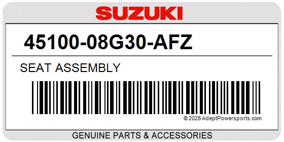 Suzuki 45100-08G30-AFZ Seat Assembly