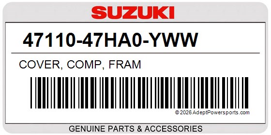 Suzuki 47110-47HA0-YWW Cover, Comp, Fram