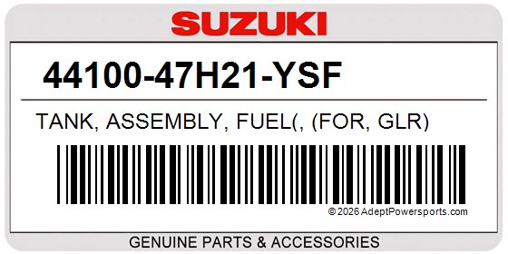 Suzuki 44100-47H21-YSF Tank, Assembly, Fuel(, (For, Glr)