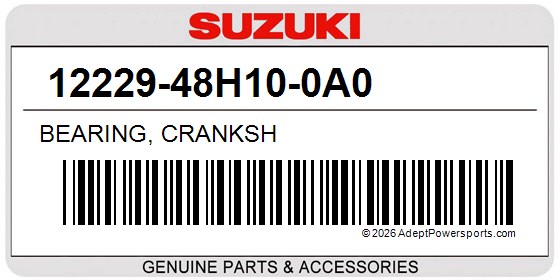 Suzuki 12229-48H10-0A0 Bearing, Cranksh