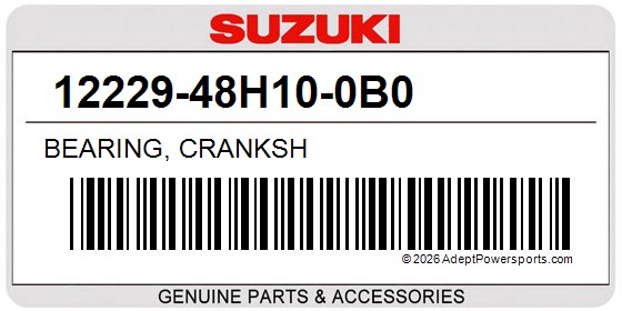 Suzuki 12229-48H10-0B0 Bearing, Cranksh