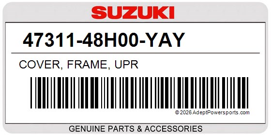 Suzuki 47311-48H00-YAY Cover, Frame, Upr