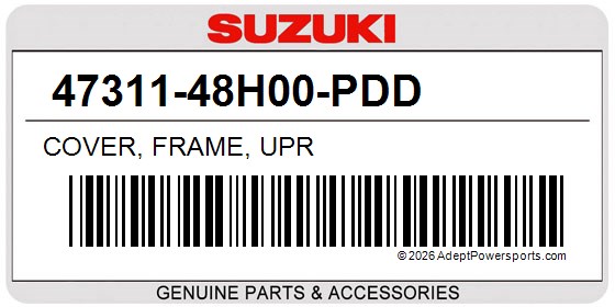Suzuki 47311-48H00-PDD Cover, Frame, Upr