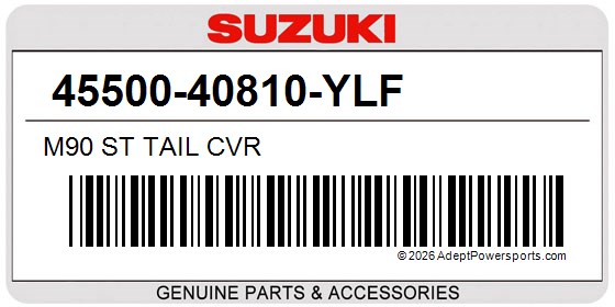 Suzuki 45500-40810-YLF M90 St Tail Cvr