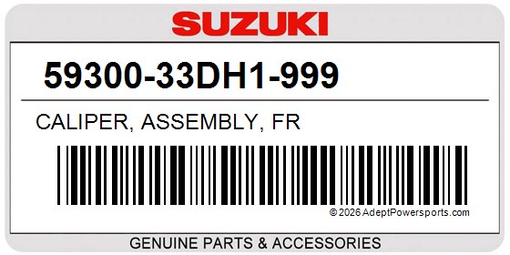Suzuki 59300-33DH1-999 Caliper, Assembly, Fr