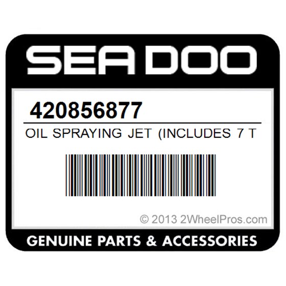 Sea-Doo 420856877 Oil Spraying Jet (Includes 7 To 8)
