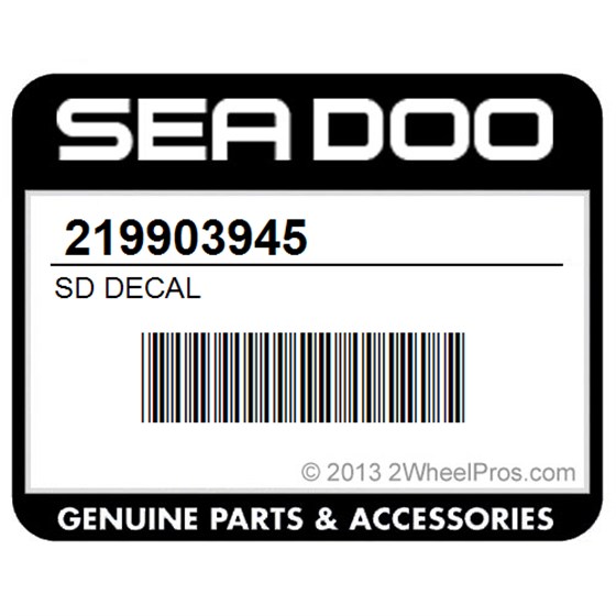 Sea-Doo 219903945 Sd Decal