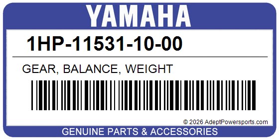 Yamaha 1HP-11531-10-00 Gear, Balance, Weight