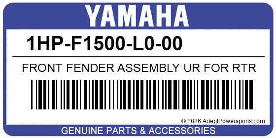 Yamaha 1HP-F1500-L0-00 Front Fender Assembly Ur For Rtr