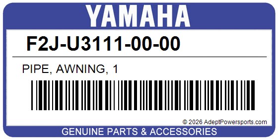 Yamaha F2J-U3111-00-00 Pipe, Awning, 1