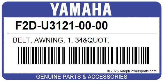 Yamaha F2D-U3121-00-00 Belt, Awning, 1, 34&Quot;