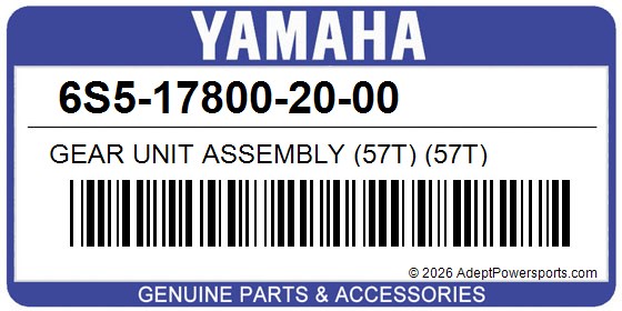 Yamaha 6S5-17800-20-00 Gear Unit Assembly (57T) (57T)