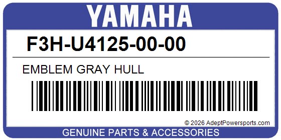 Yamaha F3H-U4125-00-00 Emblem Gray Hull