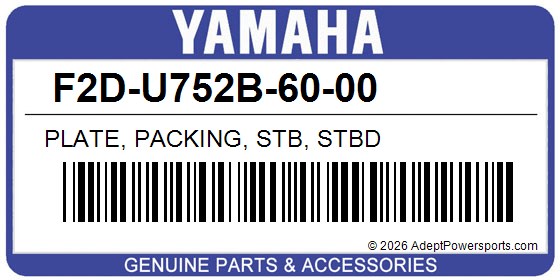 Yamaha F2D-U752B-60-00 Plate, Packing, Stb, Stbd