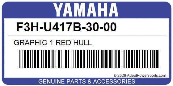 Yamaha F3H-U417B-30-00 Graphic 1 Red Hull
