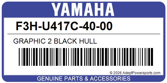 Yamaha F3H-U417C-40-00 Graphic 2 Black Hull
