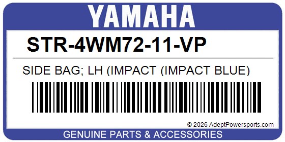 Yamaha STR-4WM72-11-VP Side Bag; Lh (Impact (Impact Blue)