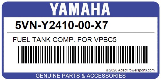 Yamaha 5VN-Y2410-00-X7 Fuel Tank Comp. For Vpbc5