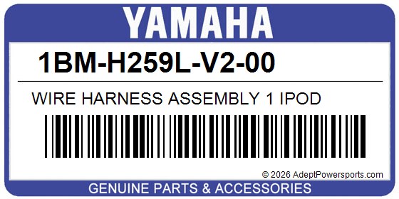 Yamaha 1BM-H259L-V2-00 Wire Harness Assembly 1 Ipod