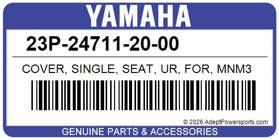 Yamaha 23P-24711-20-00 Cover, Single, Seat, Ur, For, Mnm3