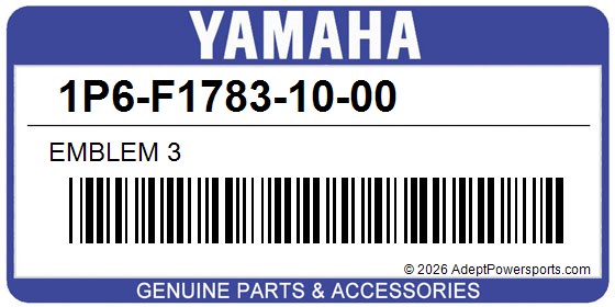 Yamaha 1P6-F1783-10-00 Emblem 3