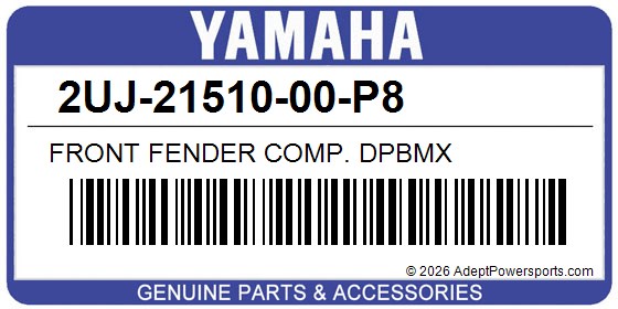 Yamaha 2UJ-21510-00-P8 Front Fender Comp. Dpbmx