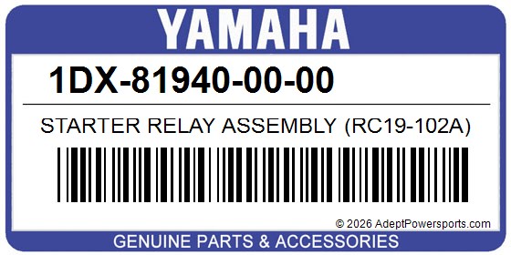 Yamaha 1DX-81940-00-00 Starter Relay Assembly (Rc19-102A)
