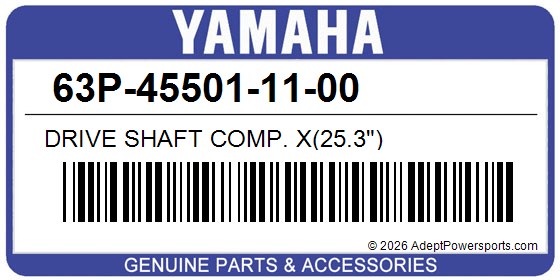 Yamaha 63P-45501-11-00 Drive Shaft Comp. X(25.3")