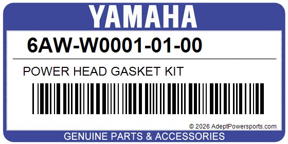 Yamaha 6AW-W0001-01-00 Power Head Gasket Kit
