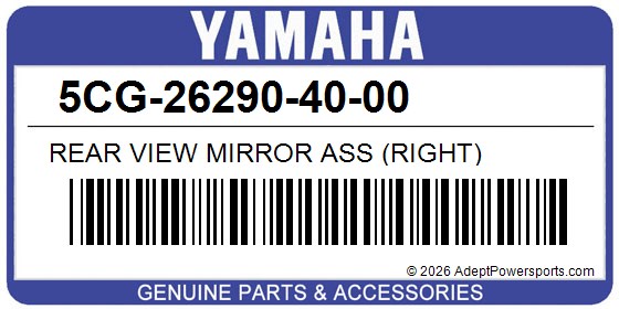 Yamaha 5CG-26290-40-00 Rear View Mirror Ass (Right)