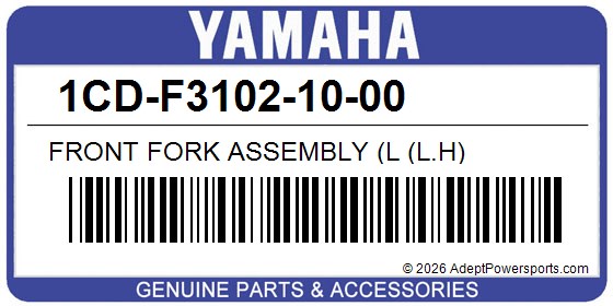 Yamaha 1CD-F3102-10-00 Front Fork Assembly (L (L.H)